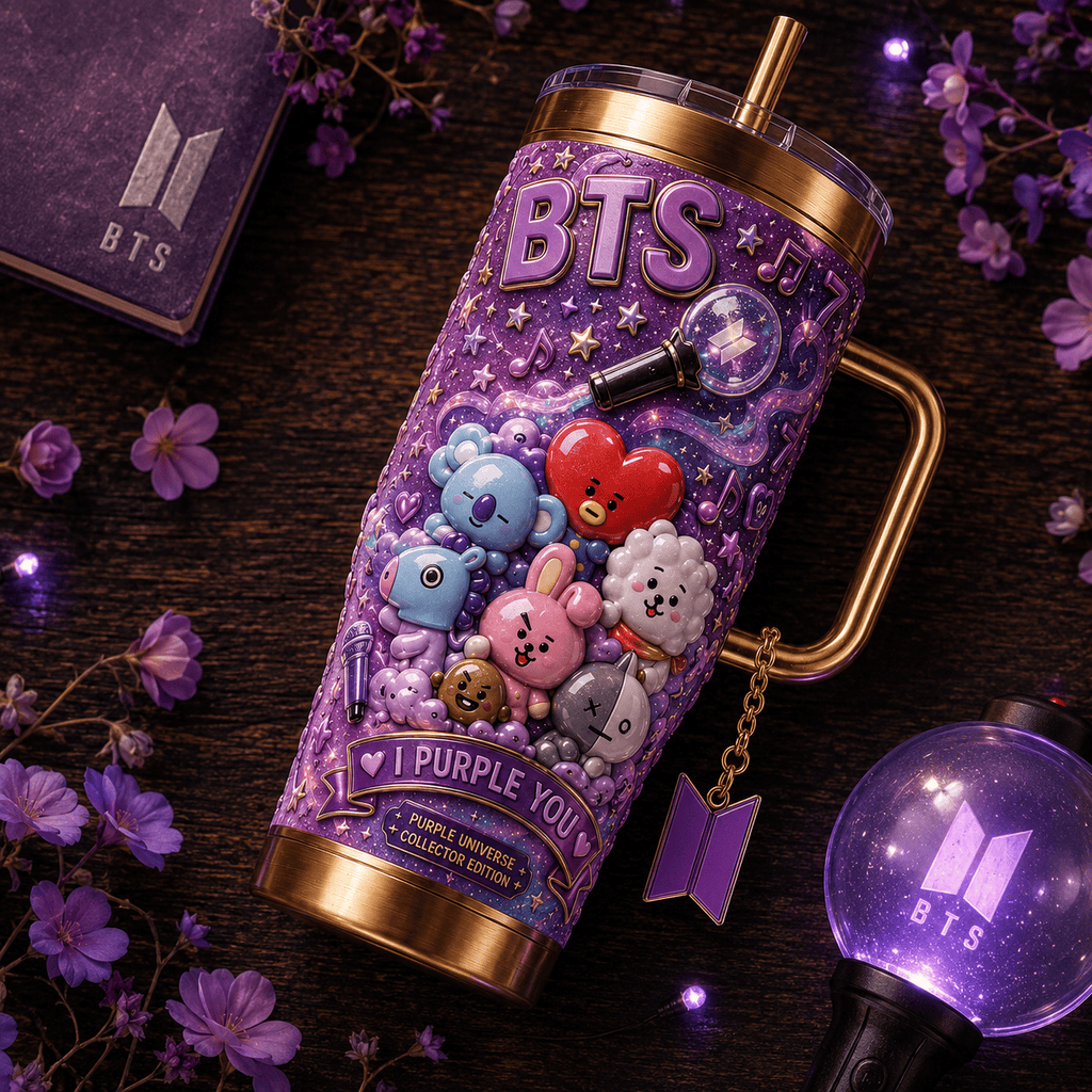 BTS 40oz Tumbler With Handle TTNL