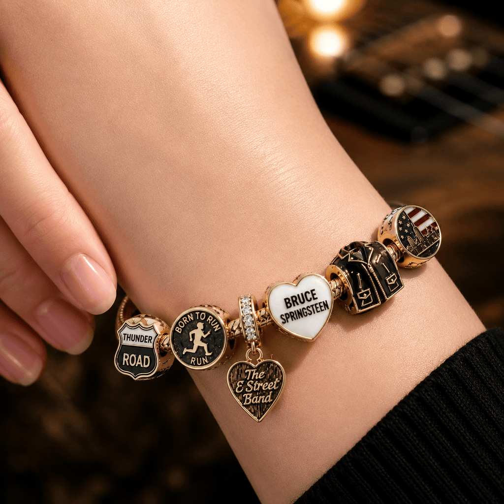 BRST Gold Charm Bracelet Set VTH