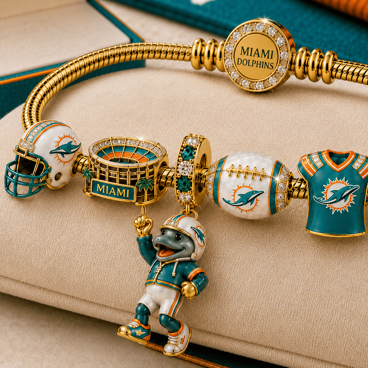 MDP Gold Charm Bracelet Set TMH