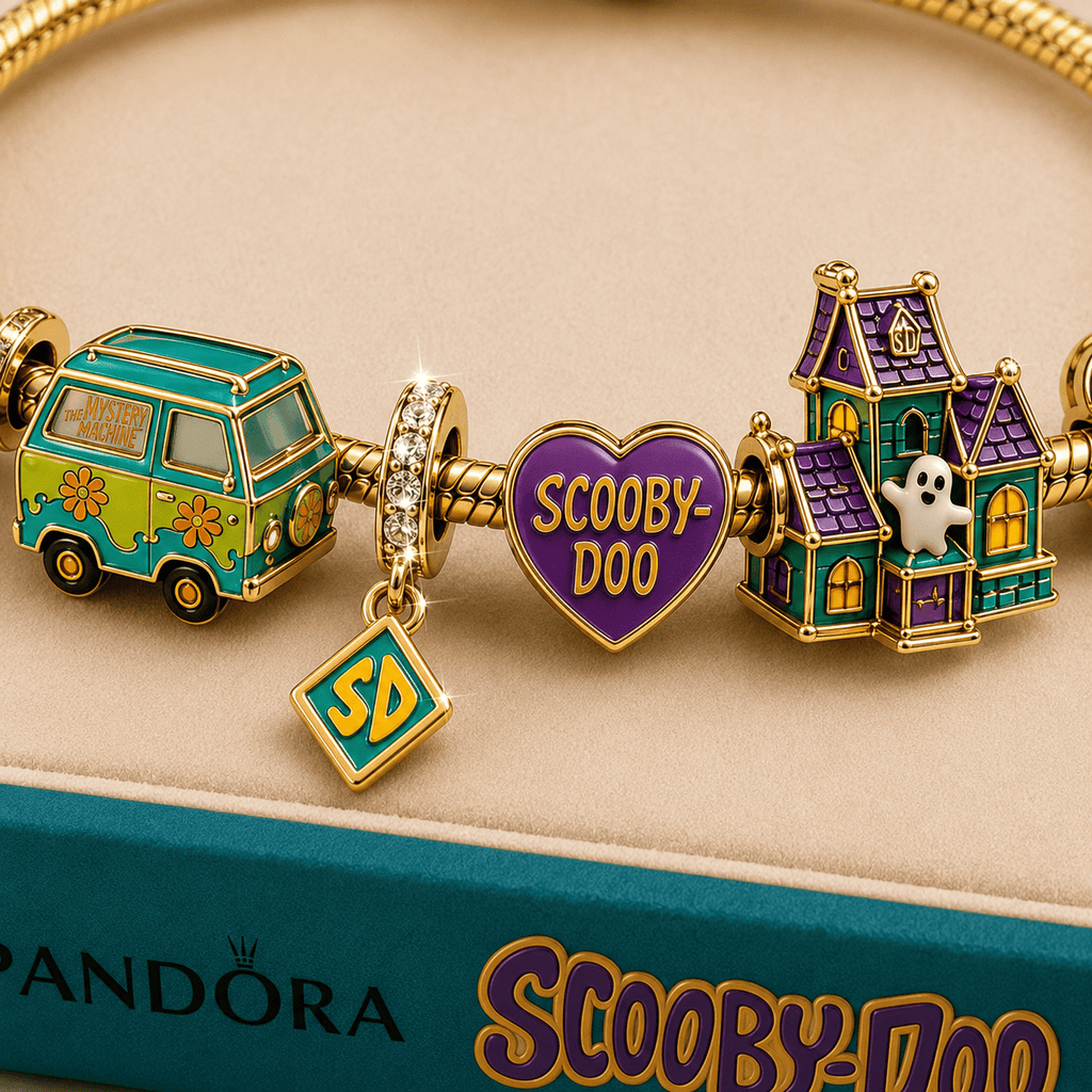 SCBD Gold Charm Bracelet Set TMH