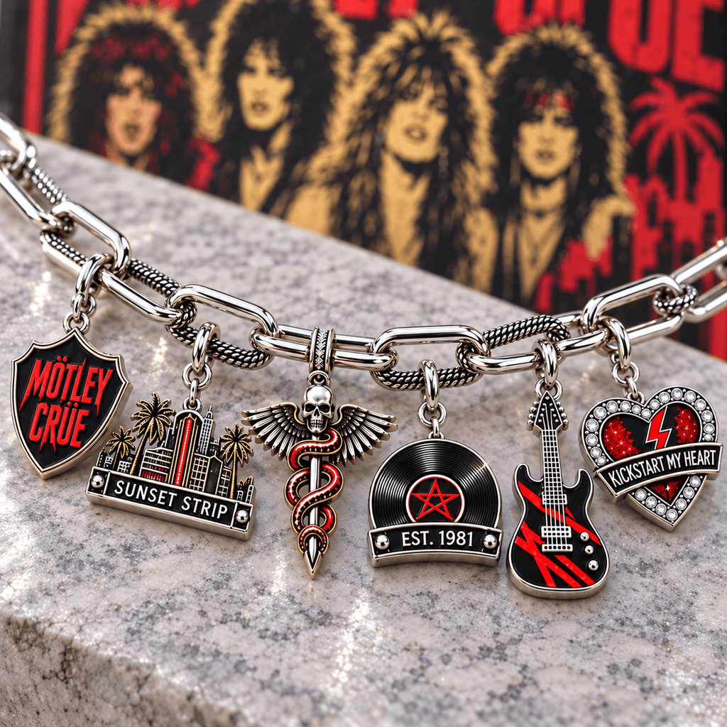 MLCR Silver Charm Bracelet Set NTVA