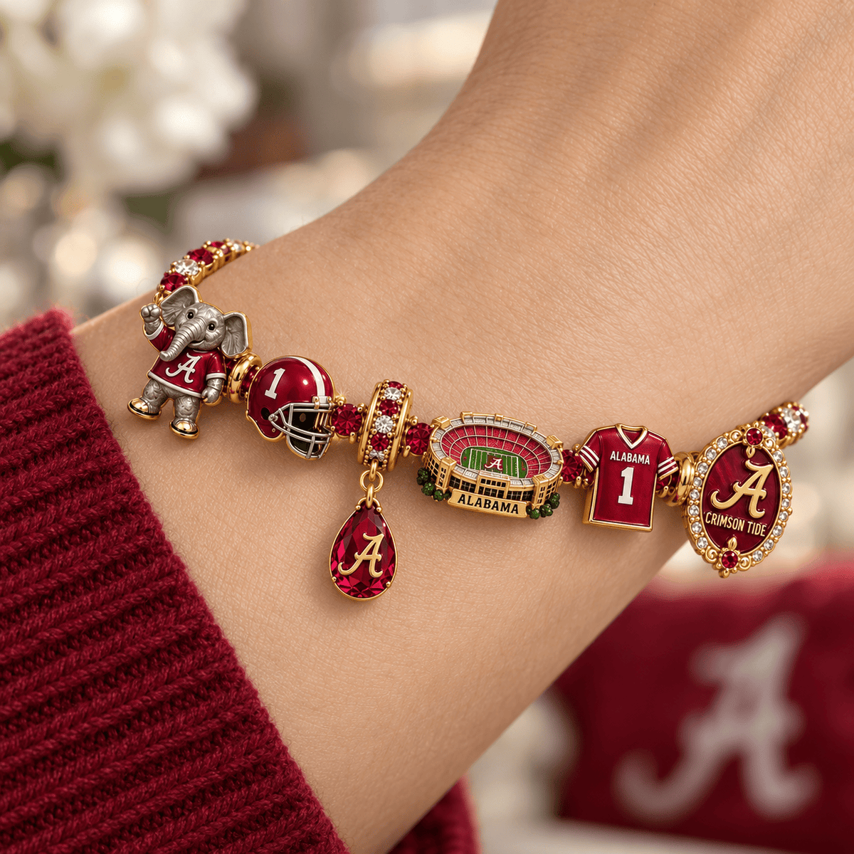 ACT Gold Charm Bracelet Set NHVH