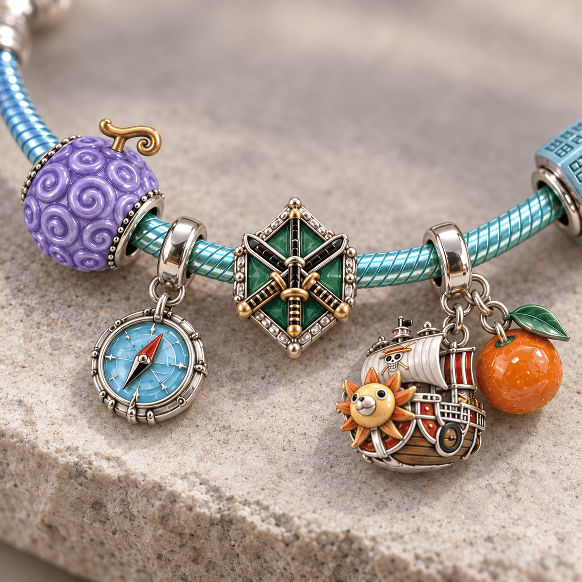 OPC Silver Charm Bracelet Set PTKL