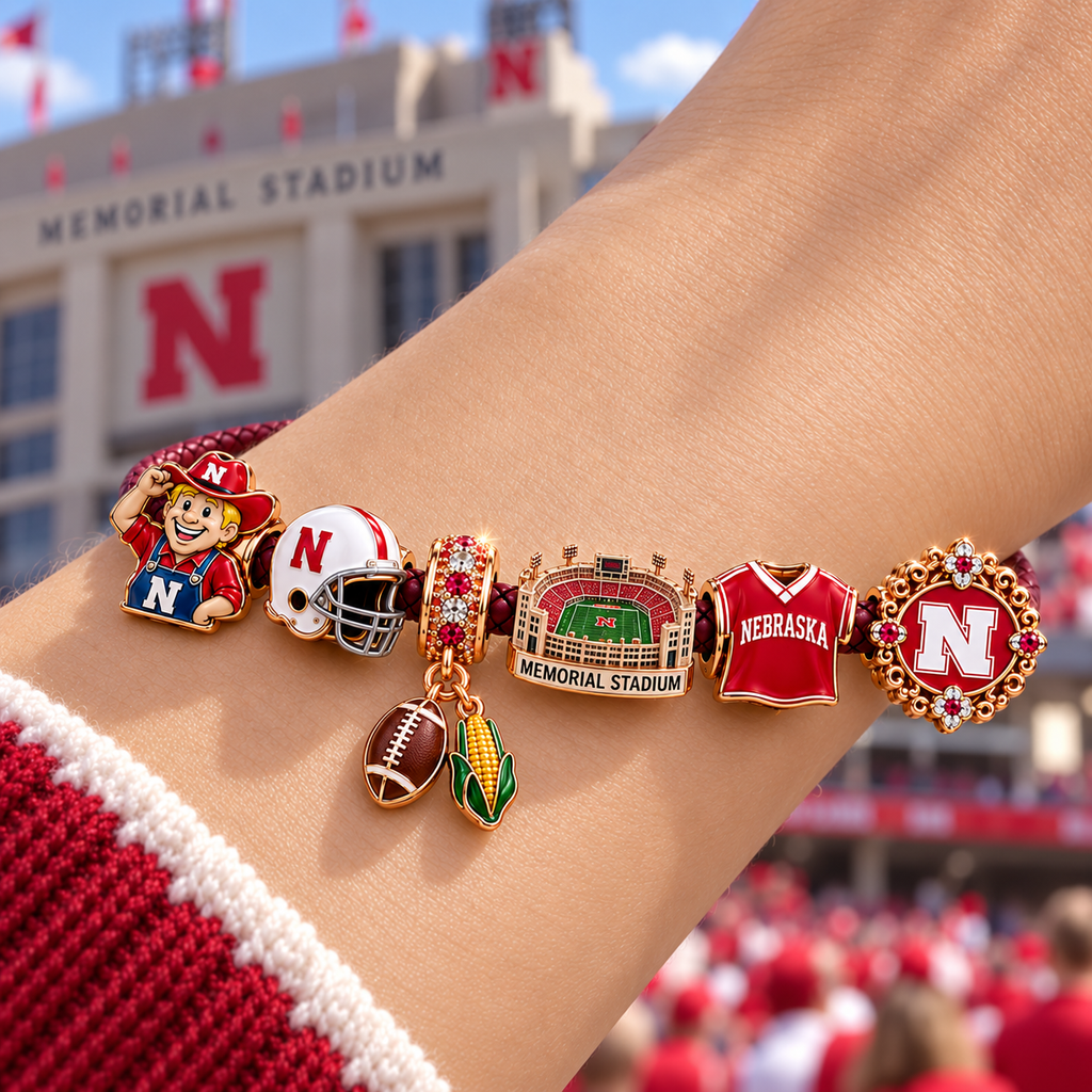 NCHB Braided Leather Charm Bracelet Set NHVH