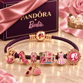 BBDL Braided Leather Charm Bracelet Set NHVH