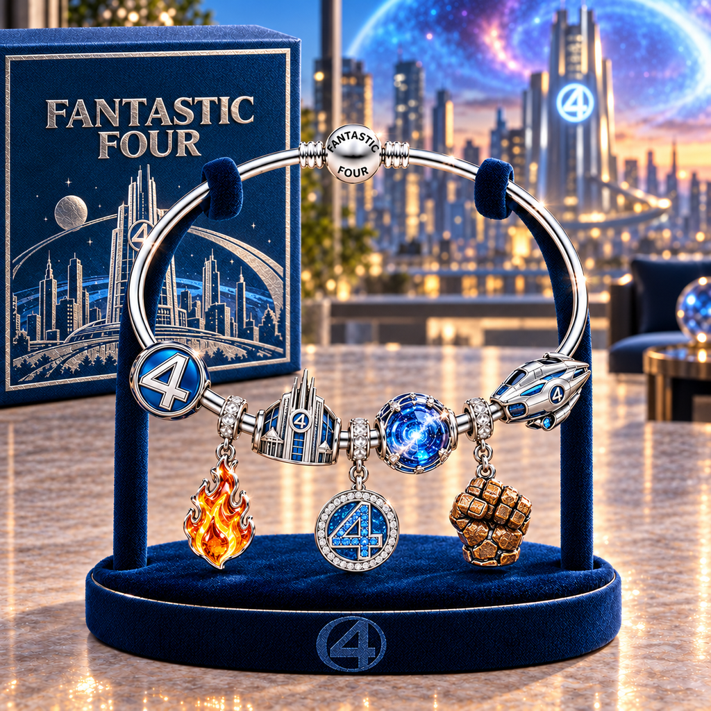TFF Silver Charm Bracelet Set TMH