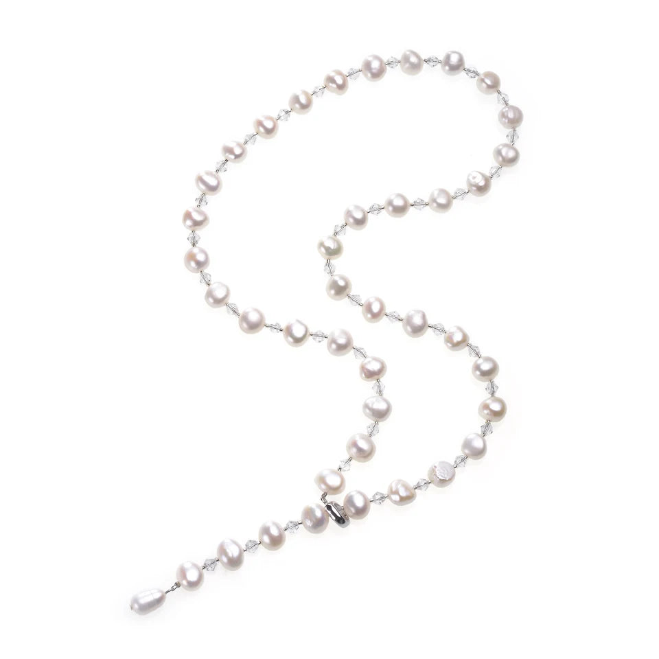 Zorun Real Natural Freshwater Pearl  Fashion/Fine Sweater Chain  Necklace Jewelry 8-9mm Good Sale for Women Party New Design